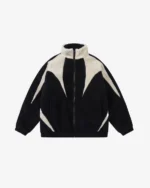 PATCHWORK FLEECE BLACK