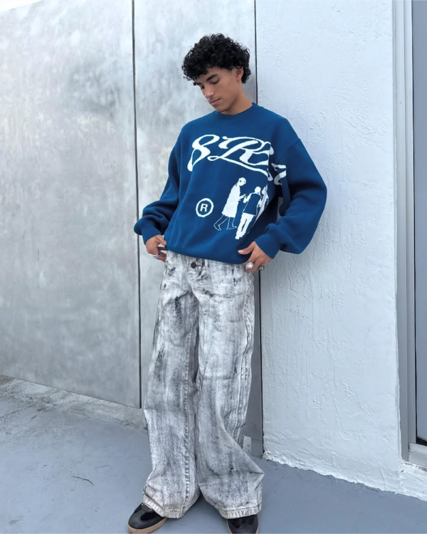 EMBLEM KNIT BLUE (1)